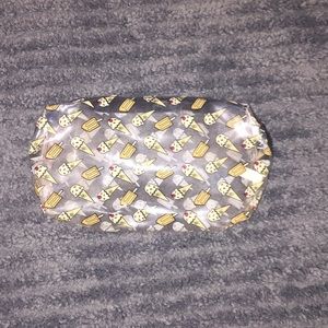 Good condition plastic ice cream print makeup bag